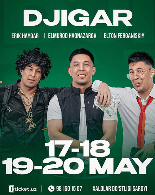Konsertlar Elmurod Haqnazarov "DJIGAR" nomli 2025 konsert dasturi to'liq holda